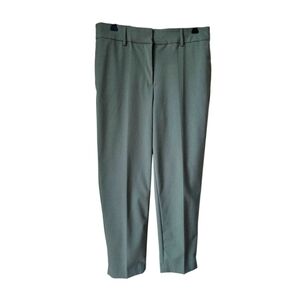 H&M Green Khaki Ankle Pants Dress Trousers Size 10 M